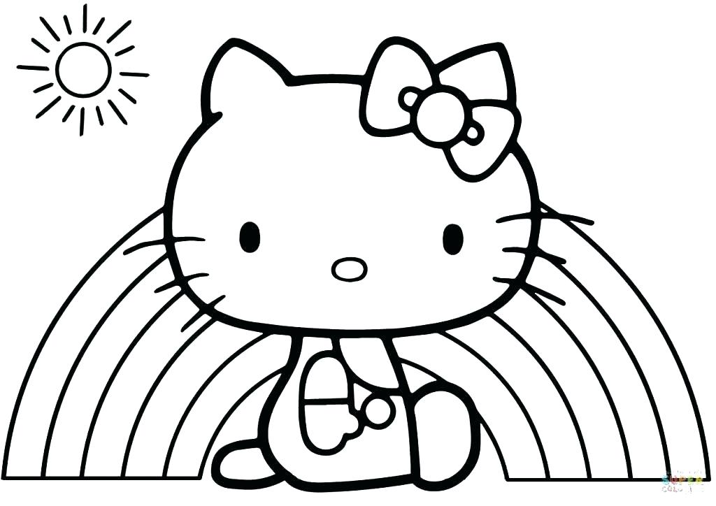 Kitty Coloring Pages 1024x724 Kitty Coloring Pages