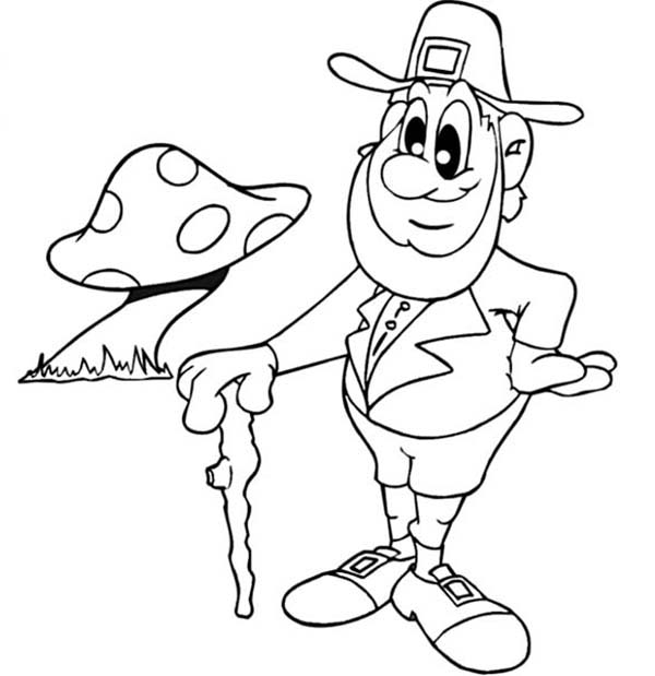 Leprechaun Coloring Pages 600x619 Leprechaun Coloring Pages