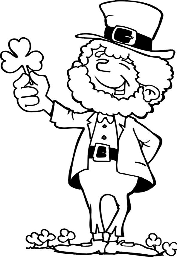 Leprechaun Coloring Printables For The Kids Of Pictures 592x860 Leprechaun Coloring Printables For The Kids Of Pictures