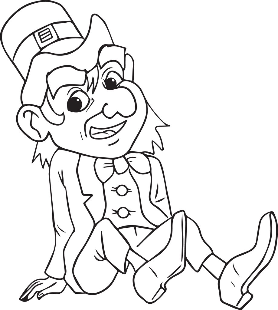 Free, Printable Leprechaun Coloring Page For Kids 919x1024 Free, Printable Leprechaun Coloring Page For Kids