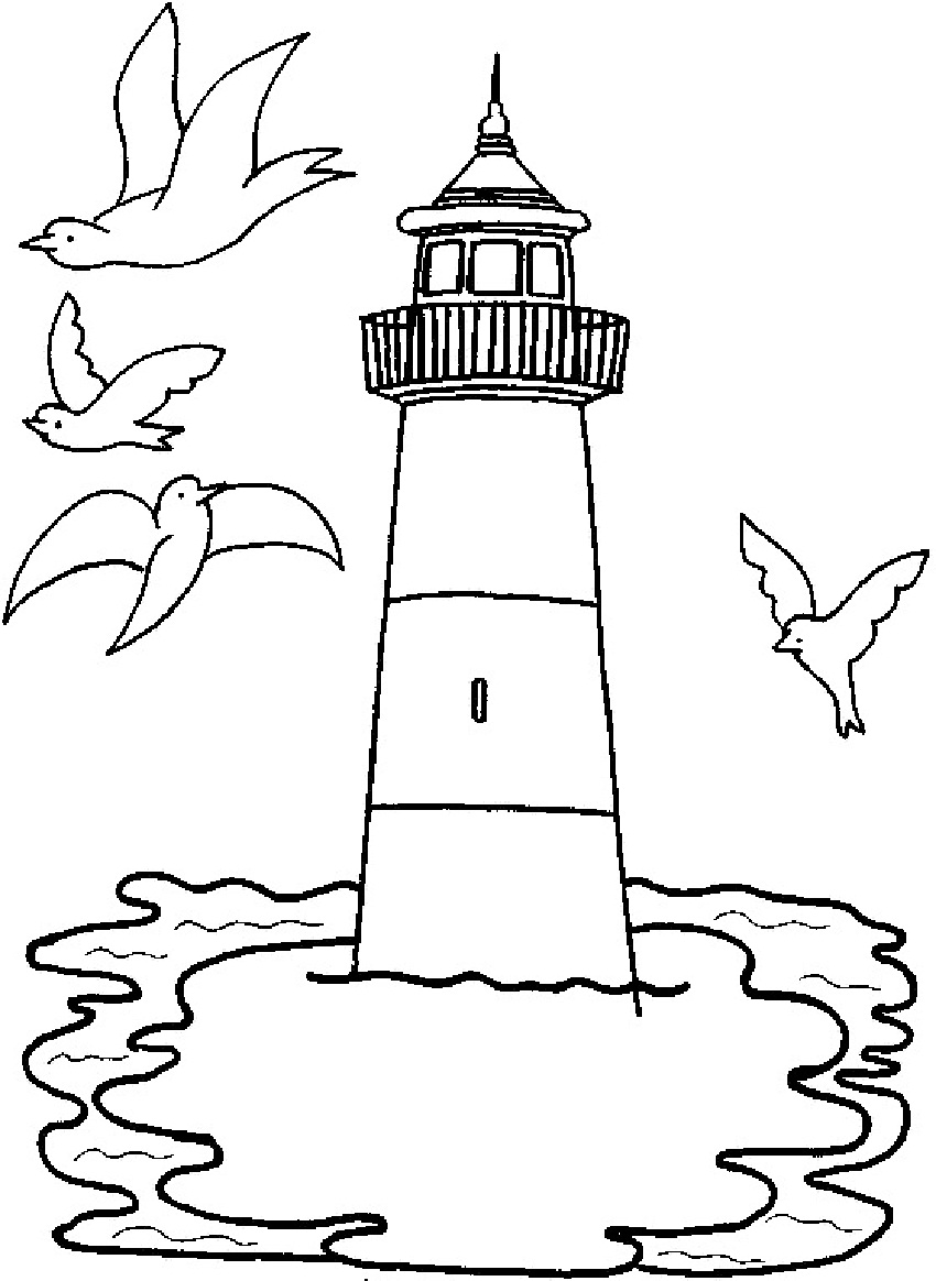 Lighthouse Coloring Pages 850x1164 Lighthouse Coloring Pages