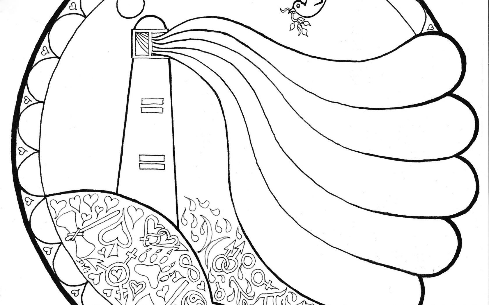Stunning Lighthouse Coloring Pages With Beautiful Scenery Free 1680x1050 Stunning Lighthouse Coloring Pages With Beautiful Scenery Free