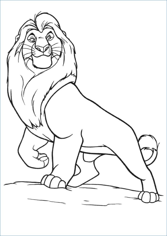 Mufasa The Lion King Coloring Page 645x912 Mufasa The Lion King Coloring Page