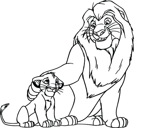 Coloring Book Pages Lion King Professional 587x526 Coloring Book Pages Lion King Professional