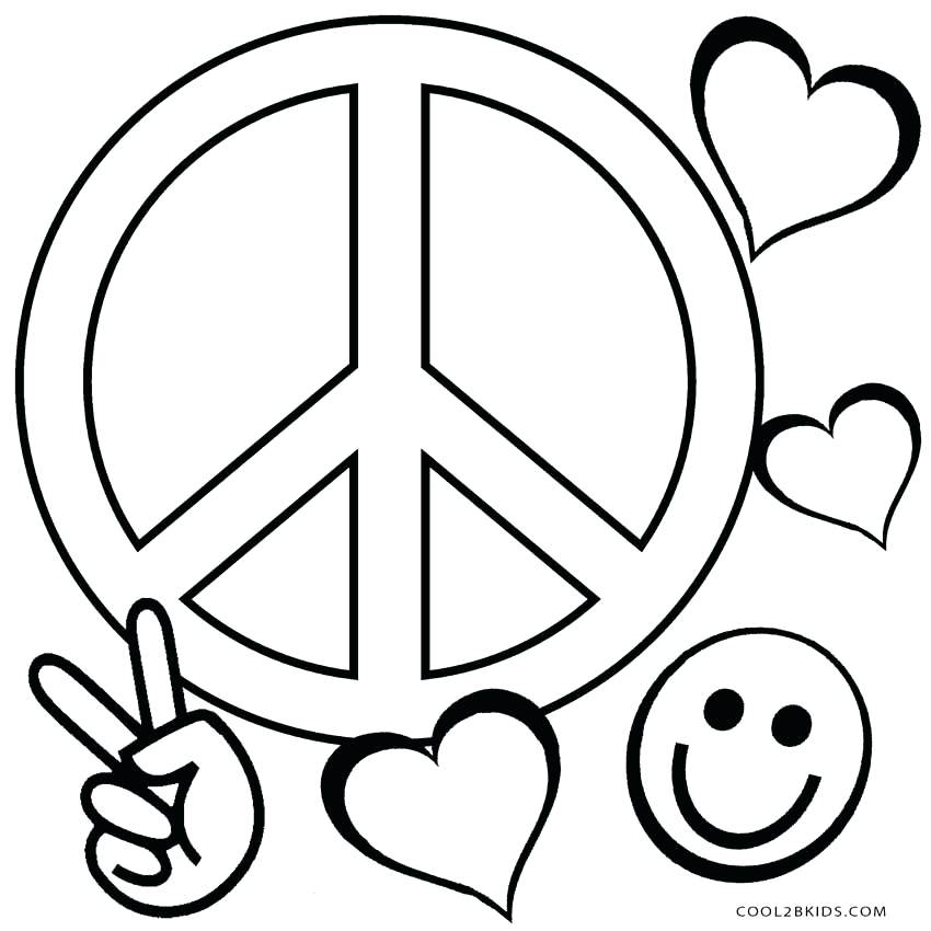 Love Coloring Pages Free Printable Peace Sign Smile And Love 850x850 Love Coloring Pages Free Printable Peace Sign Smile And Love