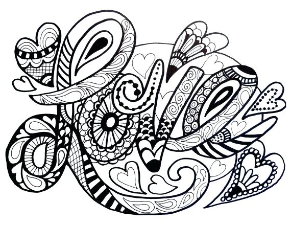 Printable Coloring Pages For Adults Love 570x440 Printable Coloring Pages For Adults Love