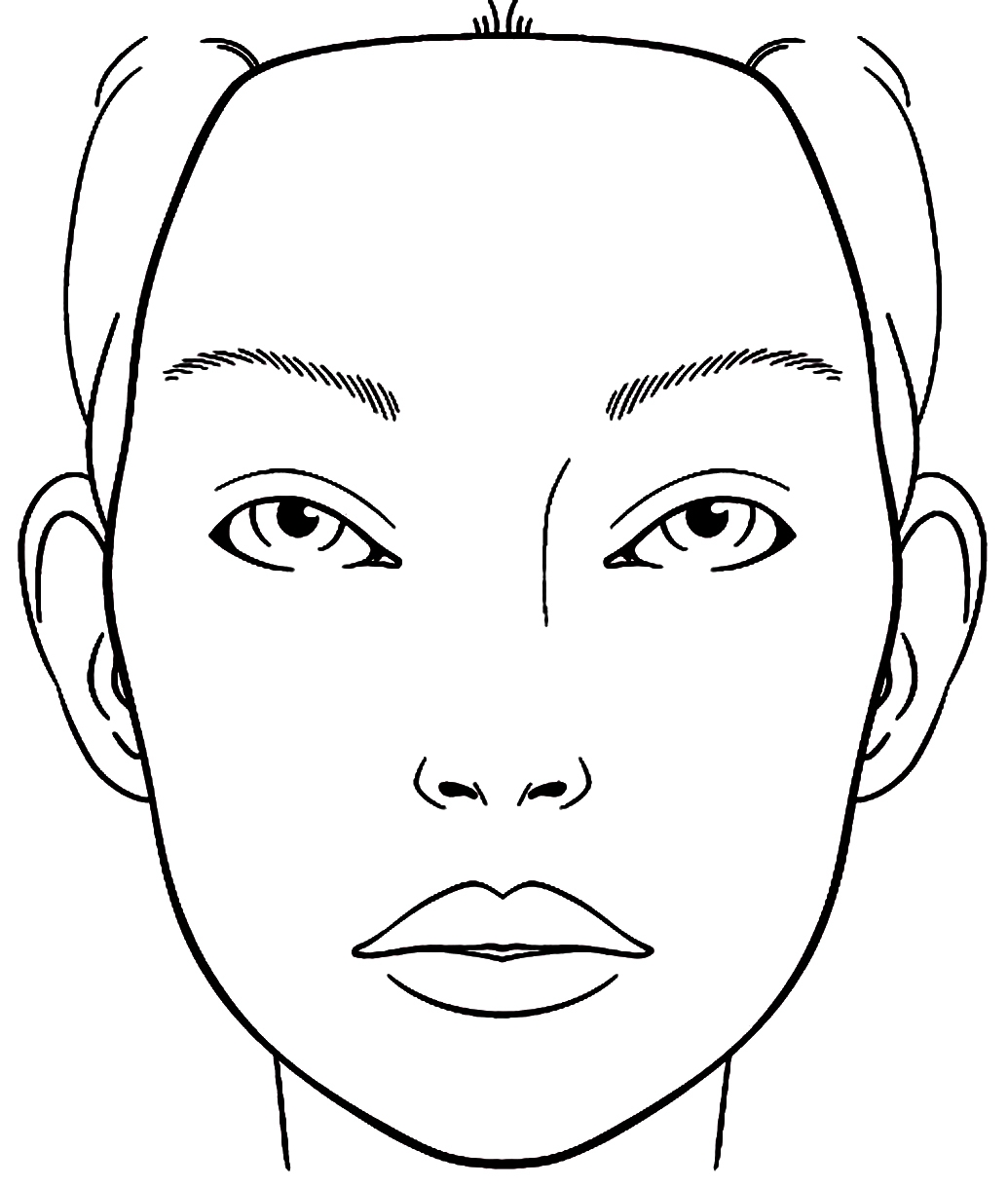 Makeup Face Coloring Pages Printable Coloring For Kids 2018 1035x1219 Makeup Face Coloring Pages Printable Coloring For Kids 2018