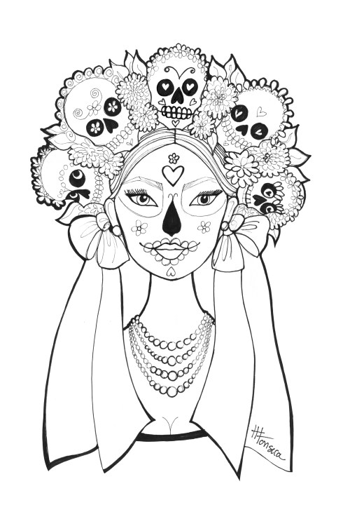 Dia De Los Muertos Coloring Pages Dia De Los Muertos Coloring 500x750 Dia De Los Muertos Coloring Pages Dia De Los Muertos Coloring