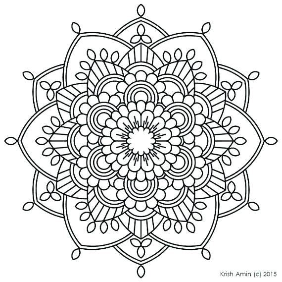 570x569 Free Printable Mandalas Coloring Pages Coloring Mandalas For Kids