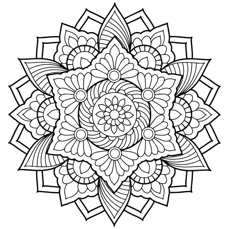 736x736 Mandala Coloring Page Mandalas To Color Free Unique Mandala