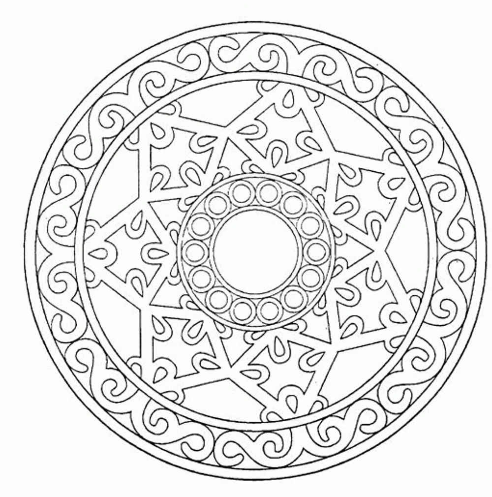 1000x1010 New Adult Coloring Pages Mandala Coloring Pages Free Coloring