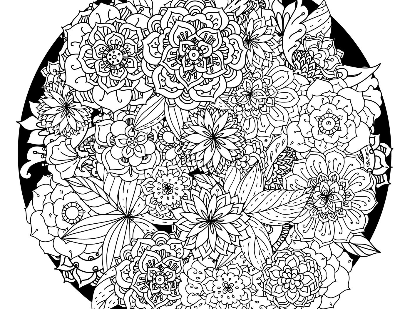 1378x1050 Free Printable Mandala Coloring Pages Halloween Easy Heart Simple