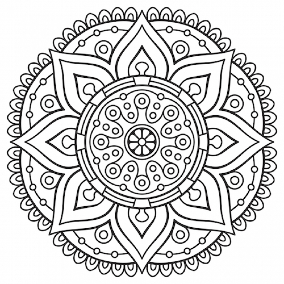 960x960 Get This Mandala Coloring Pages For Adults Free Printable 13110 !