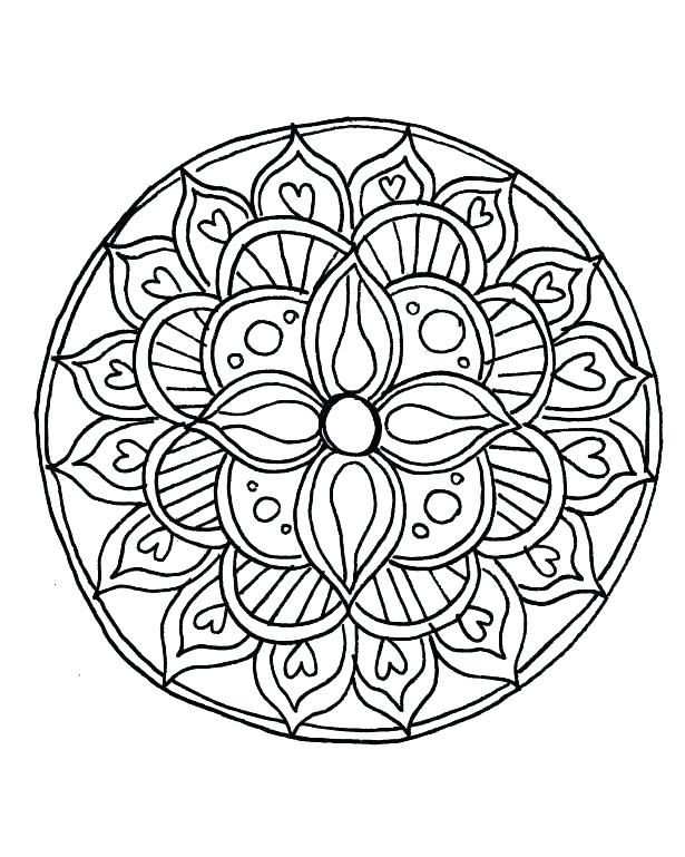 615x769 Mandala Coloring Pages Free Word Format Mandala Color Page