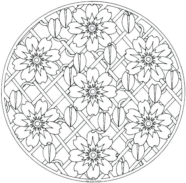 643x633 Printable Mandala Coloring Pages For Adults