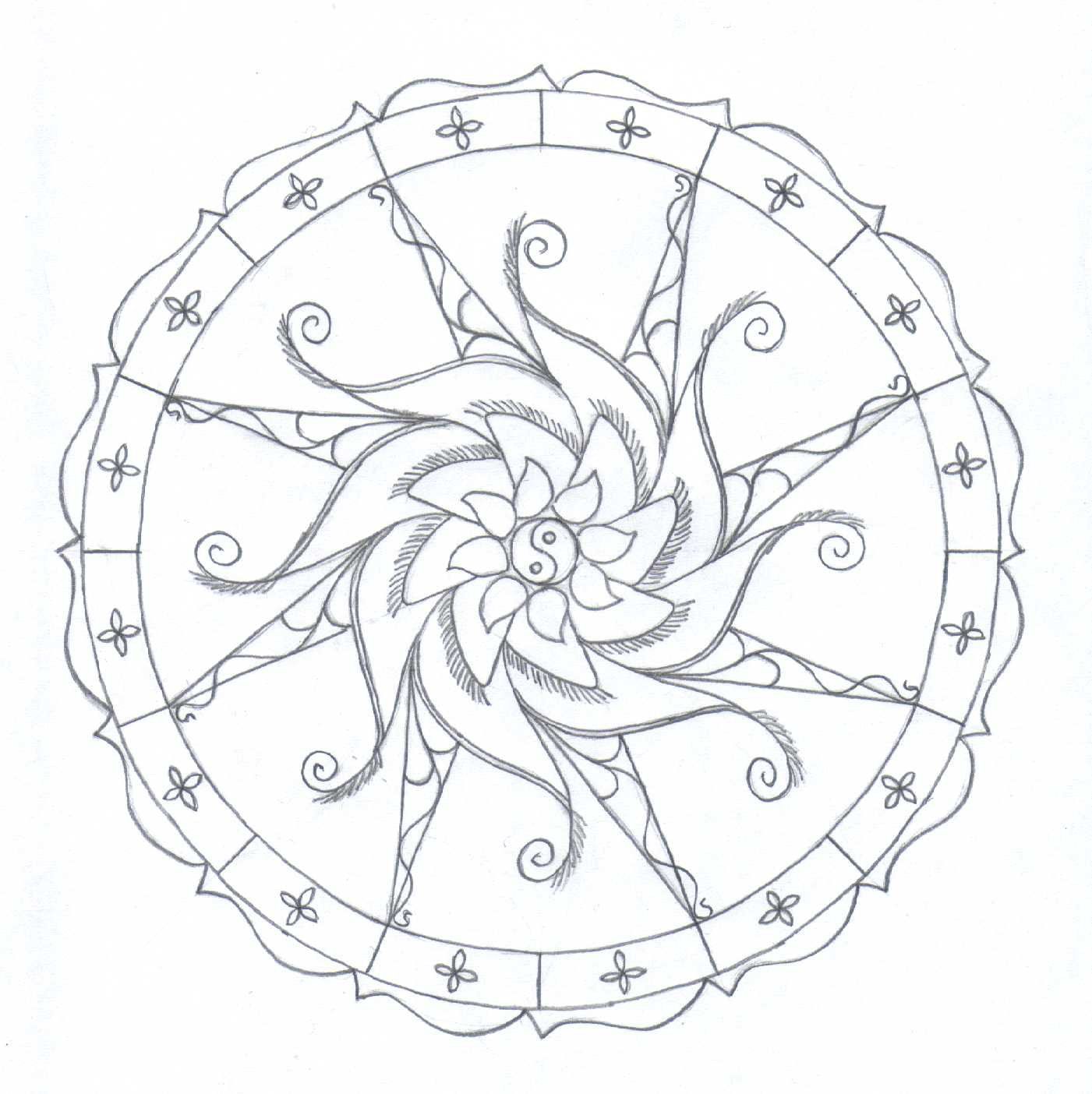 1401x1404 Mandala Coloring Pages Free Printable
