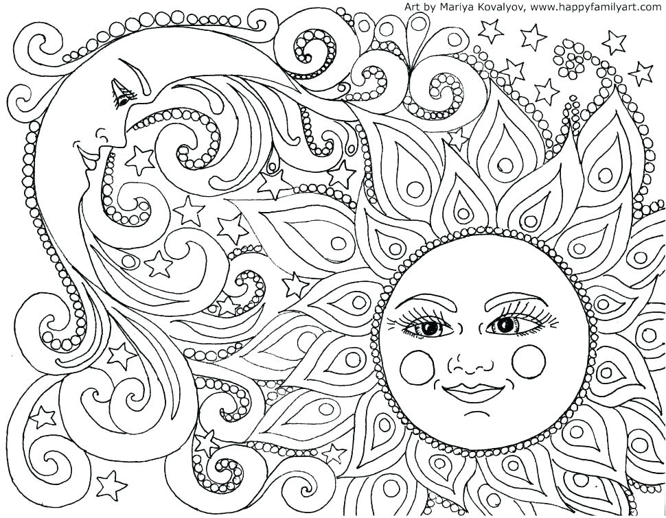 970x755 Coloring Pages Complex