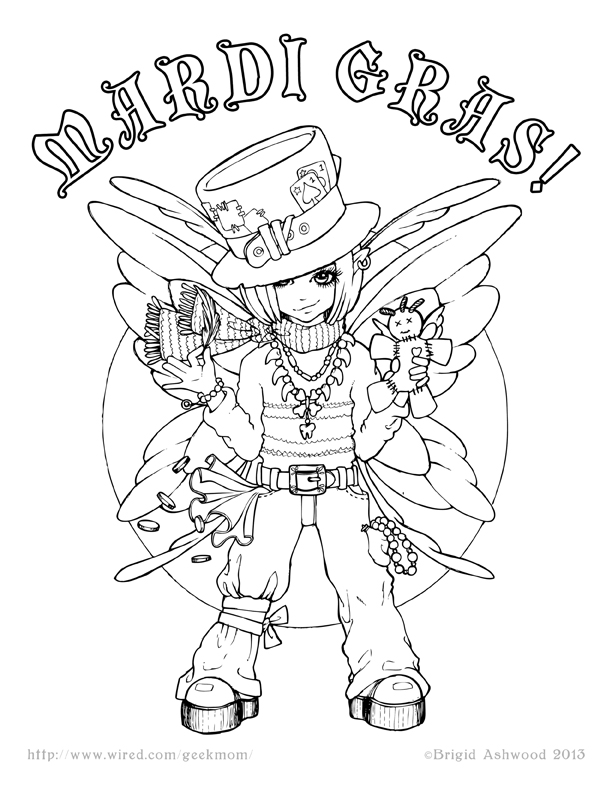 Free Printable Mardi Gras Coloring Pages 612x792 Free Printable Mardi Gras Coloring Pages