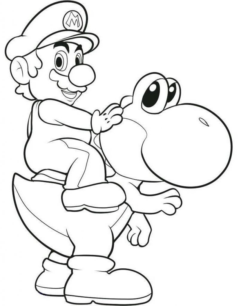 806x1024 Free Printable Mario Coloring Pages For Kids Throughout Printable