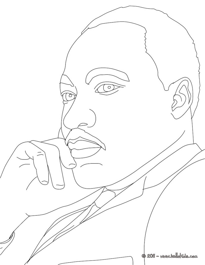 820x1060 Martin Luther King Jr Coloring Page Free Printable Pages