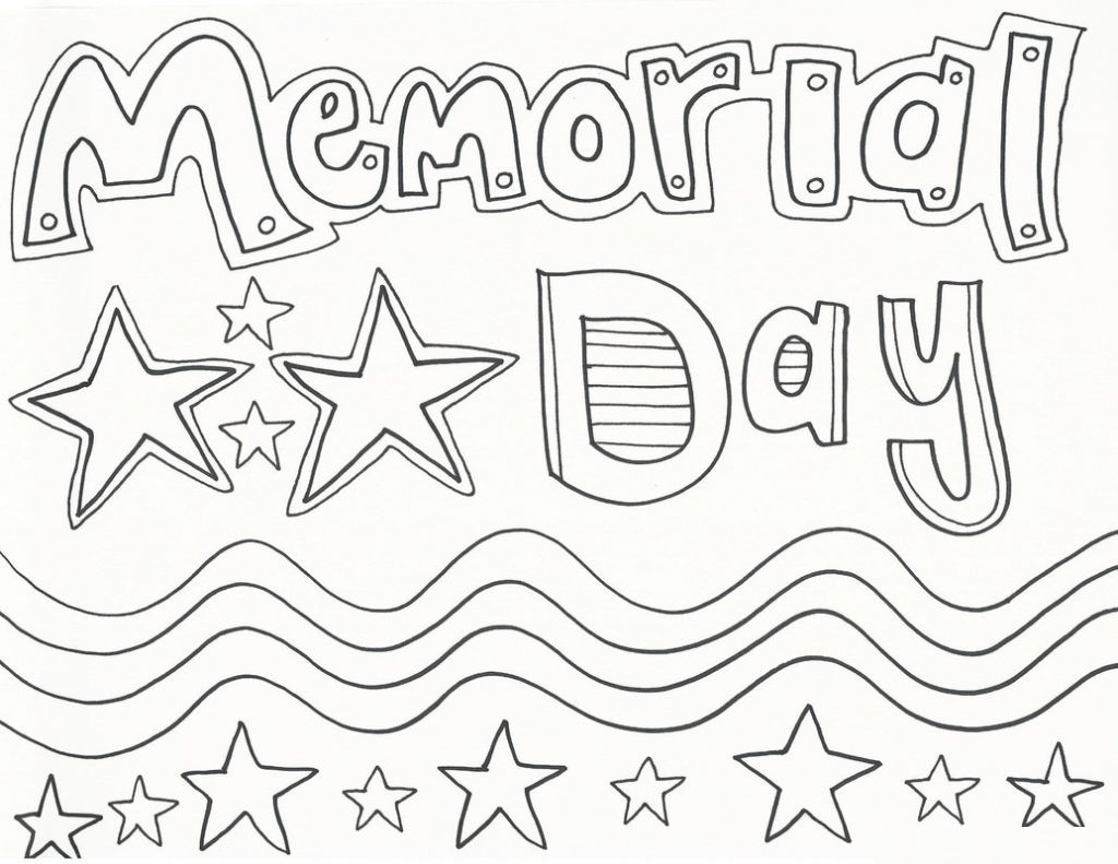 Memorial Day Coloring Pages Free Printable 1024x791 Memorial Day Coloring Pages Free Printable