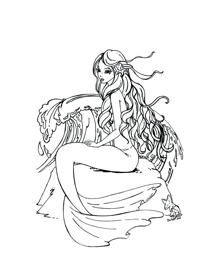 736x891 Free Printable Mermaid Coloring Pages Incredible Design Ideas