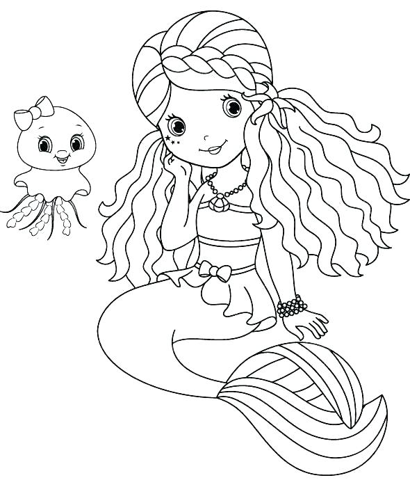 590x700 Merman Coloring Pages Mermaid Coloring Pages To Print For Free