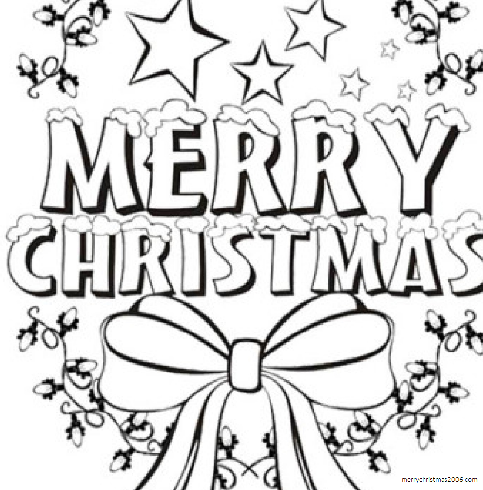 991x1005 Download Free Printable Christmas Coloring Pages For Kids