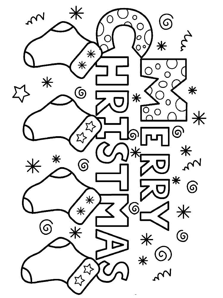 750x1000 Merry Christmas Coloring Pages. Free Printable Merry Christmas