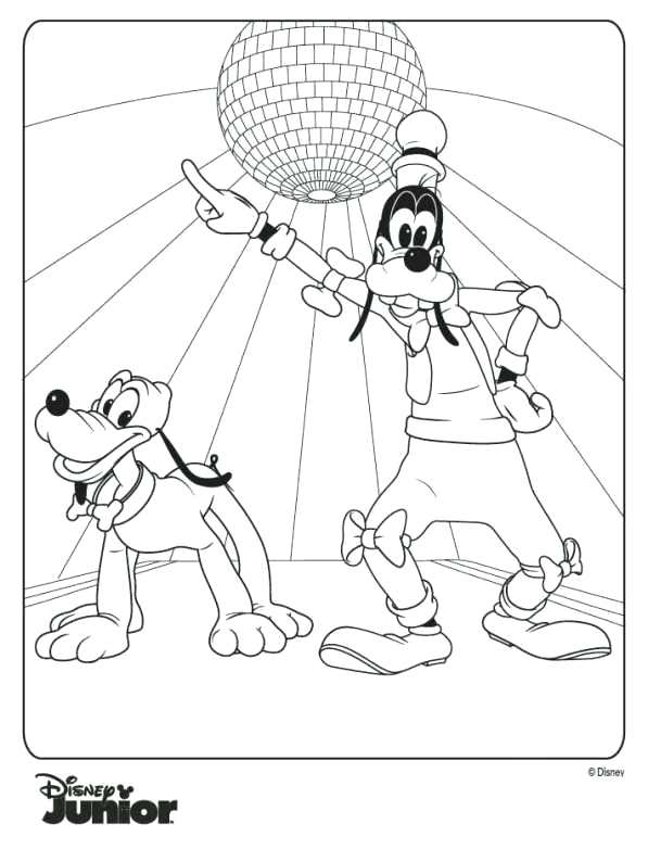 597x782 Mickey Mouse Clubhouse Coloring Pages Free Goofy And Free
