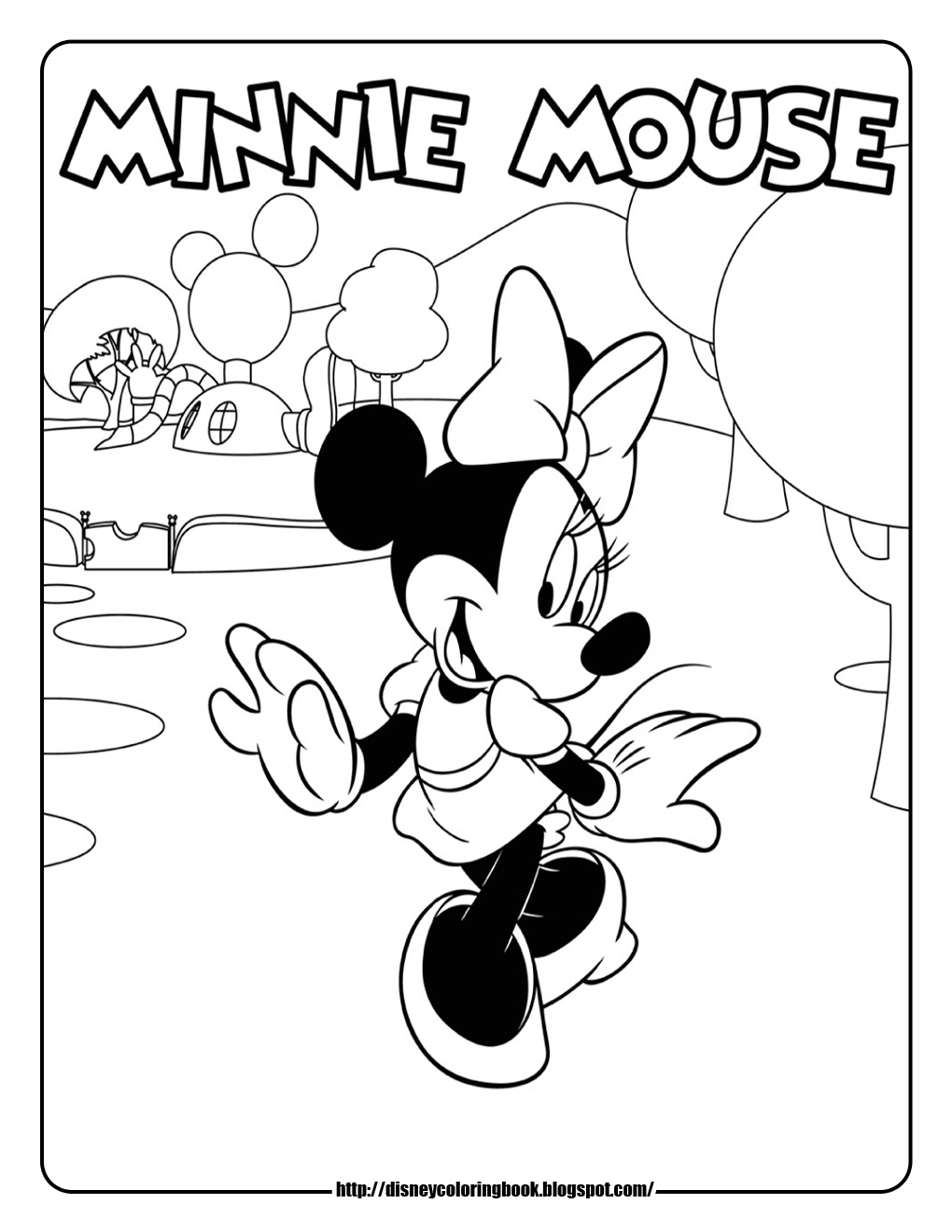 1020x1320 Mickey Mouse Clubhouse Coloring Pages Minnie Sheets Ribsvigyapan