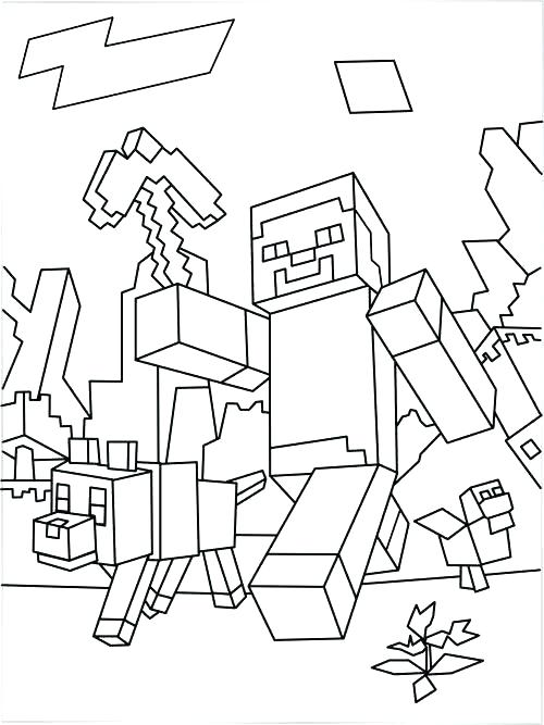 Minecraft Coloring Book As Well As Coloring Pages For Kids Medium 500x667 Minecraft Coloring Book As Well As Coloring Pages For Kids Medium