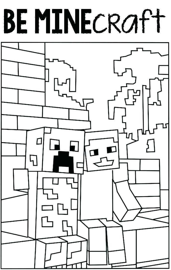 Coloring Pages For Minecraft Coloring Pages With Wallpapers Dual 687x1084 Coloring Pages For Minecraft Coloring Pages With Wallpapers Dual