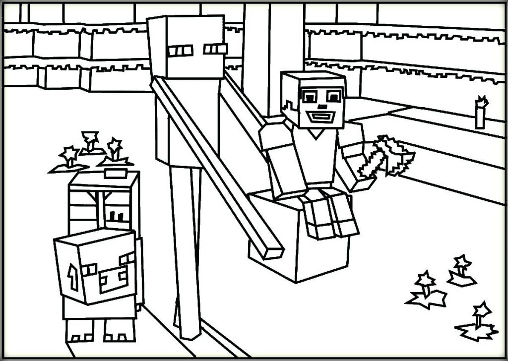 Coloring Pages ~ Printable Minecraft Coloring Pages Free Creeper 1024x728 Coloring Pages ~ Printable Minecraft Coloring Pages Free Creeper