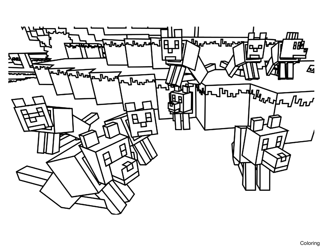 Free Minecraft Coloring Pages 1044x801 Free Minecraft Coloring Pages