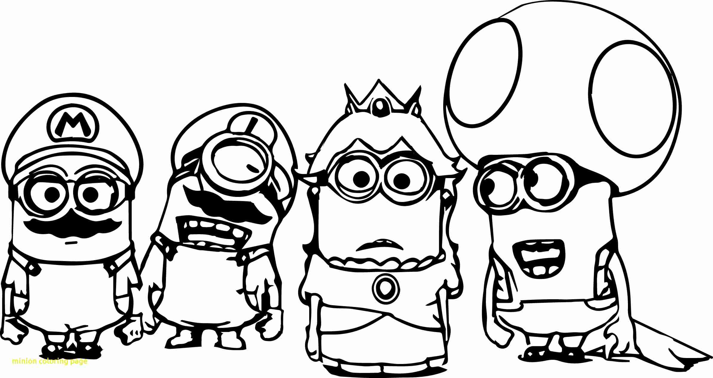 Minion Coloring Page With Free Printable Pages Prepossessing 2389x1267 Minion Coloring Page With Free Printable Pages Prepossessing