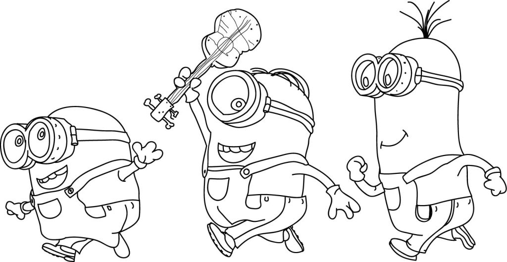 Minion Coloring Pages To Print Free Coloring Pages, Minions 1024x529 Minion Coloring Pages To Print Free Coloring Pages, Minions