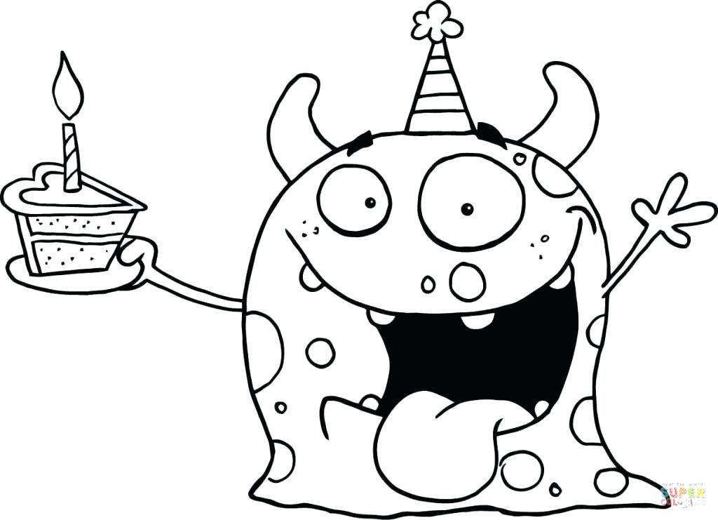 1024x741 Cute Monster Coloring Pages