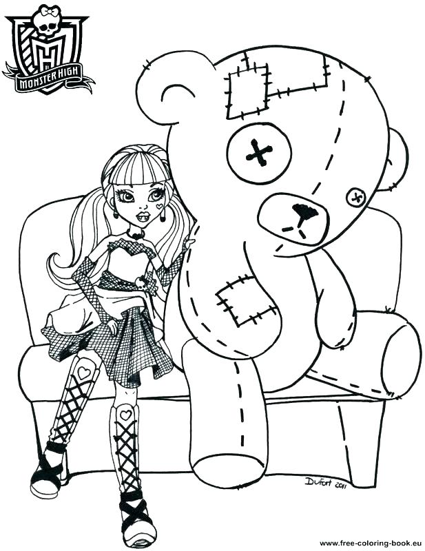 617x800 Monster High Coloring Pages Free Monster High Coloring Pages Free