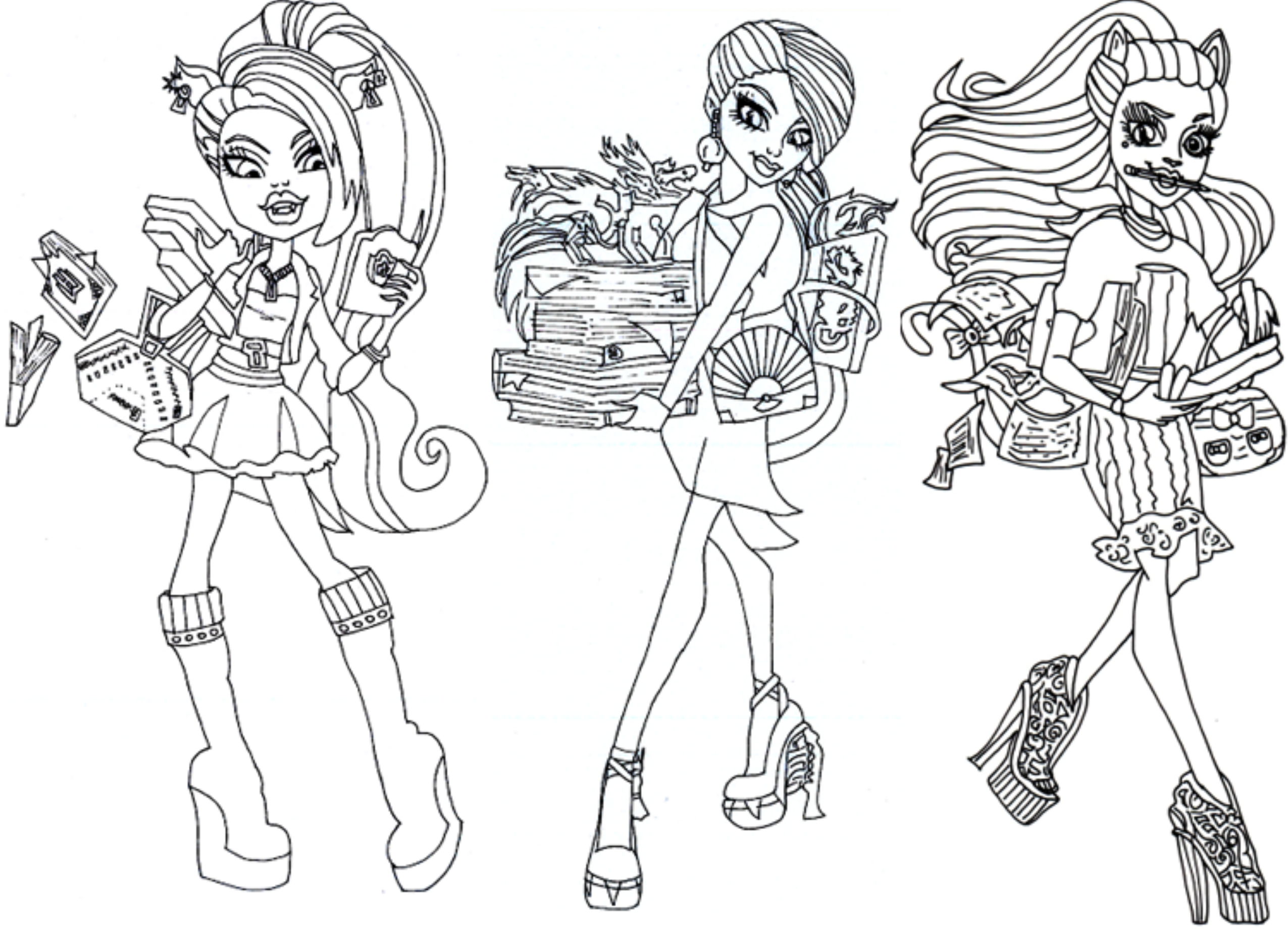 2551x1846 Monster High Coloring Pages The Sun Flower Pages