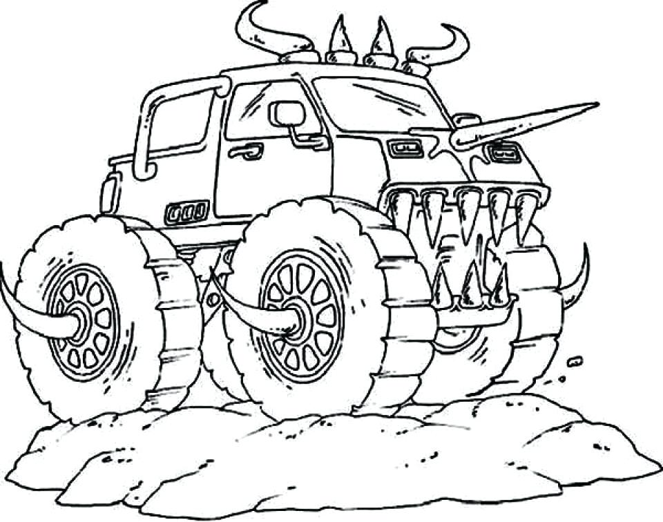 Coloring Pages Monster Truck 960x756 Coloring Pages Monster Truck