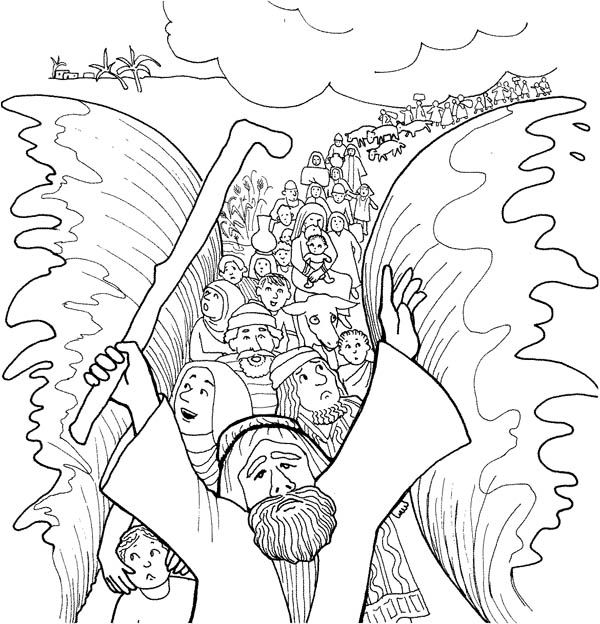 600x624 Moses Cloroing Pages Moses, Moses And His People Passed
