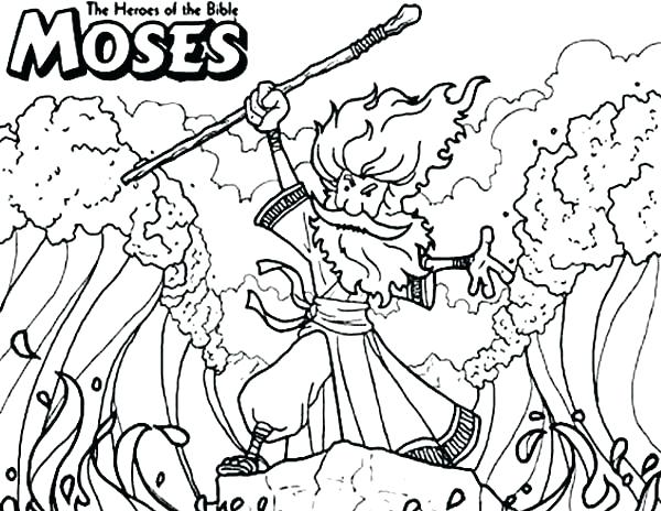 600x464 Moses Coloring Pages Free