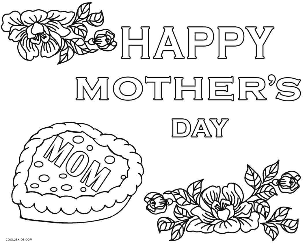 1063x850 Free Printable Mothers Day Coloring Pages For Kids Cool2bkids