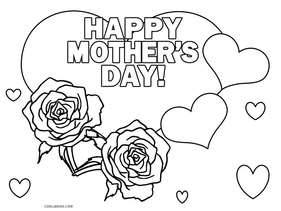 1067x800 Best Free Printable Mothers Day Coloring Pages For Kids Free 4516