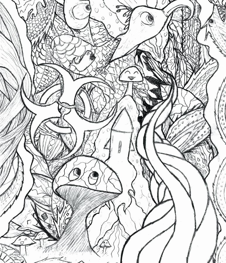 772x900 Free Printable Trippy Coloring Pages Photograph Trippy Mushroom