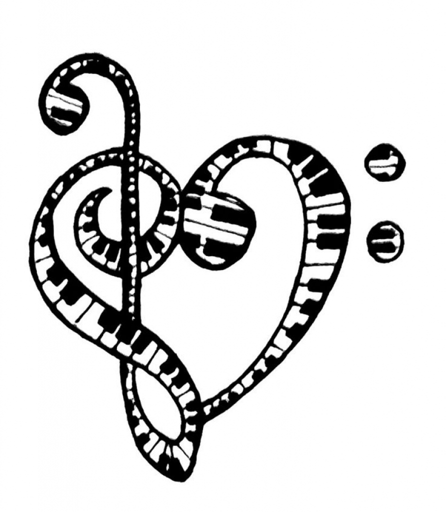 892x1024 Free Printable Music Note Coloring Pages For Kids Download Free