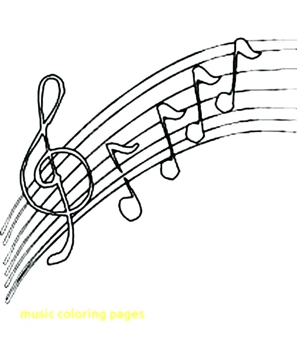 600x692 Music Coloring Pages Printable Free Printable Music Notes Coloring
