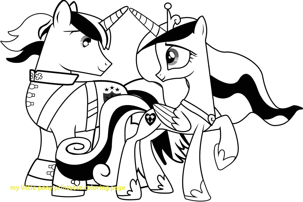 1200x800 My Little Pony Printable Coloring Page With Free Printable My
