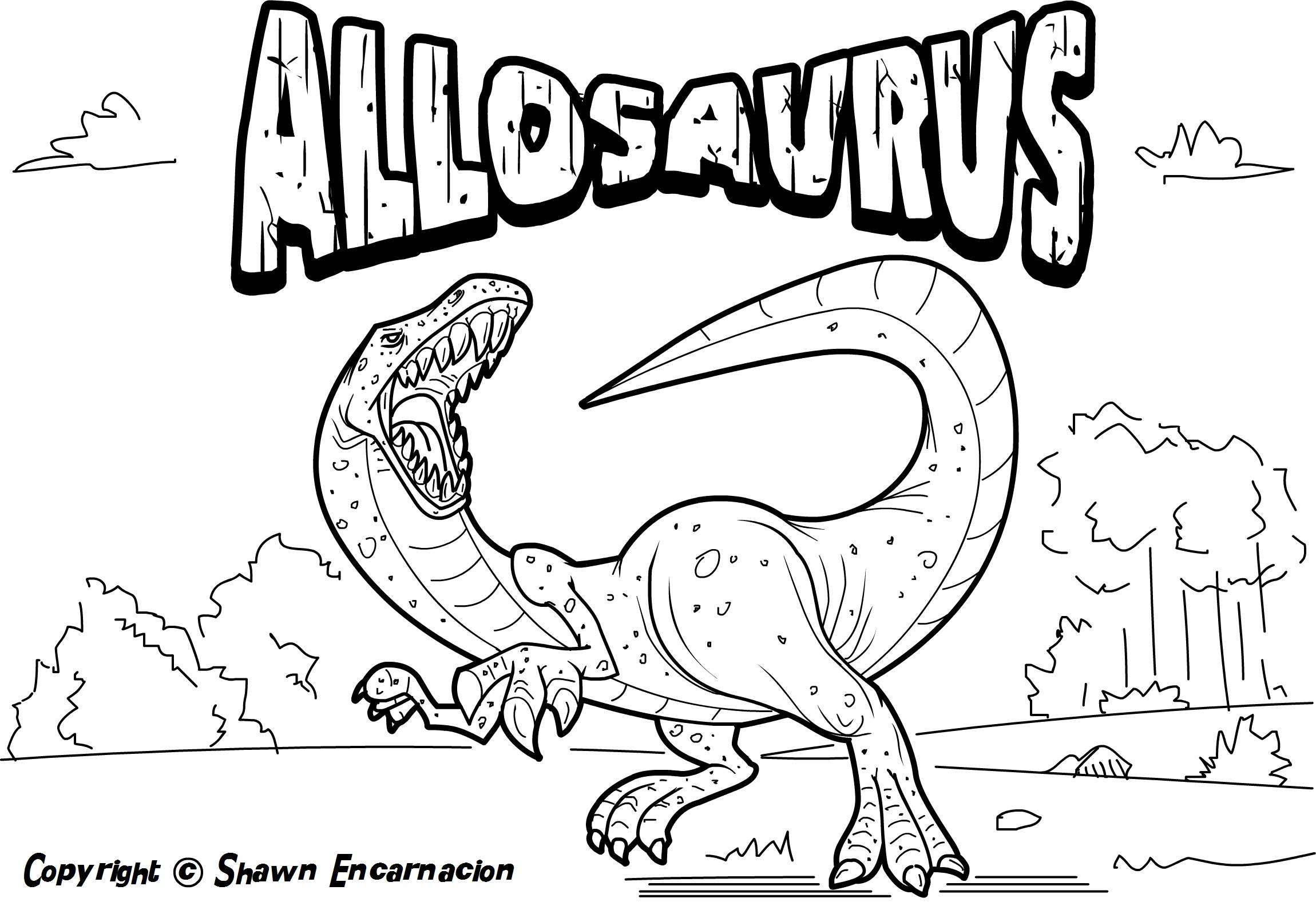 2300x1584 Printable Dinosaurs Coloring Pages